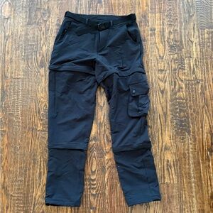 Outdoor Voices Black RecTrek Zip-Off Pants
